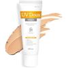 Brinton UV Doux Mineral Tinted Sunscreen Gel SPF 50 PA+++ | Mineral-Based Sunscreen with Zinc Oxide & Titanium Dioxide | Minimal White Cast | Sweat & Water Resistance | All Skin Types, 50gm