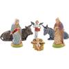 Moranduzzo Natività 6 Soggeti Adatto a Presepe da 6 cm Scala 1:32 - MINI 6 - Statuina Indistruttibile, Stile '700, Rifinita a Mano, Scultore M. Landi, Made in Italy