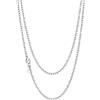 Richsteel Catena in Acciaio Inossidabile Uomo Donna Ragazzo Collana Rolo Catene 3mm/5mm/7mm/9mm/12mm Lunghezza 45cm-75cm Argento/Oro/Nero Gioielli Regali per Unisex (Confezione Regalo)