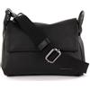 Mandarina Duck Borsa a Tracolla Nero (Nero) Mellow Leather P10fzt93 23x18x3 (L x H x W)