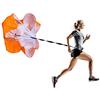 F1TNERGY Kit per Allenamento Calcio - Paracadute per Corsa e Resistenza - Paracadute Calcio per Velocità e Agilità - Accessorio Allenamento Professionale, Arancione con Borsa di Trasporto