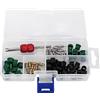 Hilitand 71 Pz Aria condizionata Valvola A/C Repair Tool 10Pcs Value Cores + 50Pcs Guarnizioni tubo flessibile + 10Pcs Valori