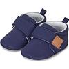 Sterntaler Scarpine Primi Passi per Bambini in Tinta Unita, Mocassino Basso Unisex-Bimbi 0-24, Blu Marino, 22 EU
