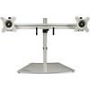 StarTech.com Supporto per due monitor - Orizzontale - Argento