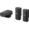 Sony Sistema microfono ECM -W3 Cablaggio wireless -20dbfs nero