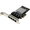 StarTech.com Scheda di rete PCIe Gigabit Power over Ethernet a 4 porte - Adattat