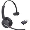 Yealink WH64 Hybrid Mono UC Auricolare Wireless A Padiglione Ufficio Micro-USB B
