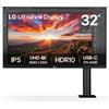 LG 32UN880K-B Monitor PC 80 cm (31.5") 3840 x 2160 Pixel 4K Ultra HD LCD Nero
