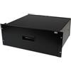 StarTech.com Cassetto archiviazione in acciaio 4U colore nero per rack 19" e arm