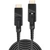 Lindy 38320 cavo HDMI 10 m HDMI tipo D Micro Oro (10m Fibre Optic Hybrid - Micro