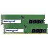 Integral 64GB 2x32GB PC RAM MODULE KIT DDR5 4800MHZ PC5-38400 UNBUFFERED NON-ECC