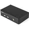 StarTech.com Switch KVM HDMI USB 2 porte con audio e hub USB 2.0 (2 PORT USB HDM
