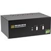 InLine Switch desktop KVM - 2x - DisplayPort 1.2 per doppio monitor - 4K - USB 2.0 - Au