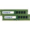Integral 64GB [2X32GB] PC RAM MODULE KIT DDR4 2666MHZ PC3-21300 UNBUFFERED NON-E