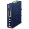 PLANET Industrial L2/L4 4-Port Gestito L2/L4 Gigabit Ethernet 10/100/1000 Blu (I
