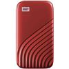 WD Western Digital My Passport 1000 GB Rosso (MYPASSPORT SSD 1TB RED - 1050MB/S REA