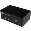 StarTech.com Switch KVM USB doppio DisplayPort 2 porte con audio e hub USB 2.0 (