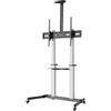 Manhattan 462563 Supporto TV a parete 254 m (100") Nero Argento