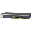 NETGEAR SWITCH 8P POE 10/100/1000 2SLOT GIGABIT SFP 190W PROSAFE SMART
