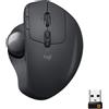 Logitech MX Ergo mouse Mano destra RF senza fili Bluetooth Trackball 440 DPI (L