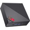 AM06PRO Mini PC, AMD Ryzen 7 5700U (8C/16T, Fino a 4.3 Ghz), Mini Computer 16GB