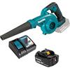 Makita DUB185RT 18V Li-ion LXT Soffiatore Completo di 1 x 5.0 Ah Batteria e Caricabatteria
