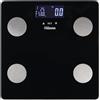 Tristar Bilancia pesapersone, analisi corporea: BMI, grasso corporeo, massa muscolare, acqua e ossa, fino a 10 profili utente, max. 150 kg, vetro di sicurezza 30x30 cm, WG-2442