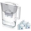 Laica Caraffa Filtrante Prime Line, Capacità 3.0L, Con 3 Filtri Bi-Flux, Preserva sali minerali, riduce cloro e metalli pesanti, sostanze chimiche contaminanti e durezza