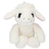 Depesche 13519 SNUKIS - Agnello di Peluche, Bianco, con Occhi Scintillanti e Orecchie flosce, Peluche Alto Circa 25 cm