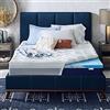 Sleep Innovations Coprimaterasso a doppio strato in gel memory foam rinfrescante comfort, 10,2 cm, dimensioni standard, copertura superiore del cuscino