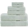 Madison Park Set di asciugamani da bagno in 100% cotone biologico, qualità alberghiera e spa, altamente assorbenti, ad asciugatura rapida, include per doccia, lavaggio a mano e viso, varie misure,