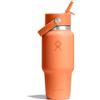 Hydro Flask - Wide Flex Straw Travel Bottle 710ml (24 oz) - A Prova di Perdite, Isolata, Compatibile con Portabicchieri - Mantiene Fredde per 24 Ore - Tappo con Cannuccia Flex - Nectar Orange