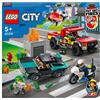 LEGO City Fire Soccorso Antincendio e Inseguimento eella Polizia 1 St