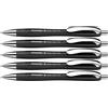 Schneider Slider Rave XB 132511 - Penna a sfera (edizione speciale in edizione limitata in nero, Made in Germany) 5 pezzi, colore: Blu
