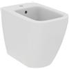 Ideal Standard - i.life B Bidet a terra monoforo per installazione ﬁlo parete con ﬁssaggi completamente nascosti. Bianco