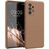 kwmobile Cover per Samsung Galaxy A52 / A52 5G / A52s 5G Custodia - Back Case per Smartphone in Silicone TPU - Protezione Gommata - caffè macchiato