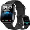 Fitpolo ID208P Smartwatch Uomo Donna, 1.8 Orologio Fitness IP68 Effettua/Risposta Chiamate 100+ Sportive, Contapassi/Sonno/Cardiofrequenzimetro/SpO2, Compatibile con Samsung/Xiaomi/Huawei/Oppo/iPhone