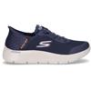 SKECHERS Go Walk Flex Hands Up Sneaker Slip Ins In Tessuto Blu - Uomo - Blu