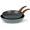 Tognana Set 2 padelle 24 e 28 cm Pepper Bamboo verde