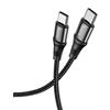 HOCO ORIGINALE CAVO DATI E RICARICA X50 5A USB-C TO USB-C FAST CHARGE 100W 1M BLACK PER SMARTPHONE