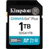 Kingston Technology 1TB SDXC Canvas Go Plus Gen4 200MB/s C10 UHS-I U3 V30