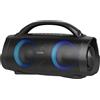 DOSS Extreme Boom Pro Speaker Cassa 100W,Bluetooth 5.3, Portatile,IP67,Luci,NERO