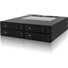 Icy Dock IcyDock ToughArmor MB994SP-4S - Rugged Full Metal 4 Bay 2.5" SAS/SATA HDD & SSD