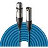 Stagg Alta Qualità Plug Cavo per Microfono XLRf to XLRm, 10m, Blu