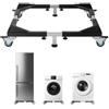 VEVOR Supporto per Frigorifero Base Mobile, Carico 544 kg Supporto per Lavatrice con 8 Ruote Gemelle Bloccabili e 4 Freni, Carrello per Mobili Regolabile 584,2 mm-929,64 mm per Lavatrice Asciugatrice