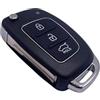 Giano il dio delle chiavi Giano Tech - Guscio Chiave Telecomando lama 3 tasti - Scocca Cover Ricambio compatibile con Hyundai i10 i20 i30 i40 ix20 ix30 ix25 ix35 ix45 ix55 Elantra Accent Santa Fe Tucson