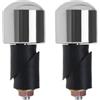LT Easiyl 1 coppia di manubri solidi per motocicli Spina per manubrio per moto Spine per impugnature per motocicli Spine per manubrio per bilanciamento del peso, argento