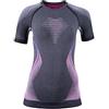 UYN Evolutyon Underwear Maglia Intima Termica, Donna, Anthracite Melange/Raspberry/Purple, L/XL