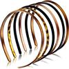 WILLBOND 6 Pezzi Fasce Unite in Plastica Fasce Pettine Denti Fasce per Capelli Fai da te Fascia Magra per Donne Ragazze