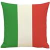 VORCOOL Lino Federa Italia Bandiera Modello Cuscino Decorativo Fall Lino Cuscino Cuscino Caso Home Divano Decorazione